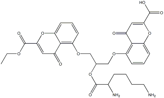 5,5'-[[2-(2,6-Diaminohexanoyloxy)-1,3-propanediyl]bis(oxy)]bis[4-oxo-4H-1-benzopyran-2-carboxylic acid ethyl] ester