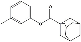 1-アダマンタンカルボン酸m-トリル 化学構造式
