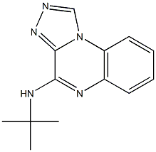 4-tert-ブチルアミノ[1,2,4]トリアゾロ[4,3-a]キノキサリン 化学構造式