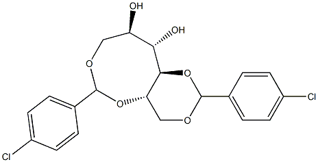 1-O,5-O:4-O,6-O-Bis(4-chlorobenzylidene)-L-glucitol Structure