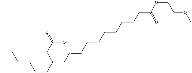 12-Carboxymethyl-9-octadecenoic acid 1-(2-methoxyethyl) ester Structure