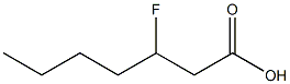 3-Fluoroheptanoic acid Struktur