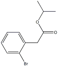 (o-Bromophenyl)acetic acid isopropyl ester Structure