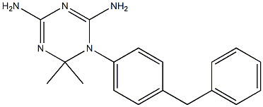 2,4-Diamino-6,6-dimethyl-5,6-dihydro-5-(4-benzylphenyl)-1,3,5-triazine