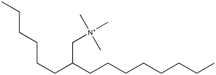 2-Hexyldecyltrimethylaminium 结构式