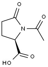 (2R)-1-Acetyl-5-oxo-2-pyrrolidinecarboxylic acid Struktur