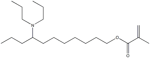 Methacrylic acid 8-(dipropylamino)undecyl ester Struktur