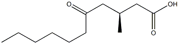 [S,(+)]-3-Methyl-5-oxoundecanoic acid Struktur