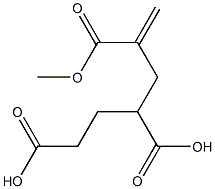 1-Hexene-2,4,6-tricarboxylic acid 2-methyl ester Structure