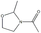 3-アセチル-2-メチルオキサゾリジン 化学構造式
