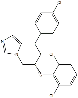 1-[(S)-4-(4-Chlorophenyl)-2-[(2,6-dichlorophenyl)thio]butyl]-1H-imidazole 结构式