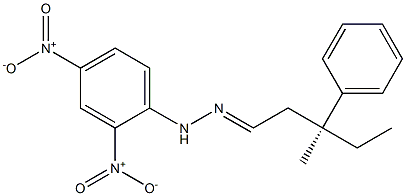 [S,(+)]-3-Methyl-3-phenylvaleraldehyde 2,4-dinitrophenyl hydrazone Struktur