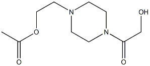 1-(2-Acetoxyethyl)-4-(hydroxyacetyl)piperazine Structure