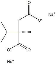 [R,(-)]-2-Isopropyl-2-methylsuccinic acid disodium salt Struktur