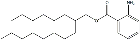o-Aminobenzoic acid 2-hexyldecyl ester Structure