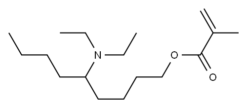 Methacrylic acid 5-(diethylamino)nonyl ester Structure