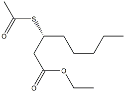 [R,(+)]-3-(Acetylthio)octanoic acid ethyl ester Struktur