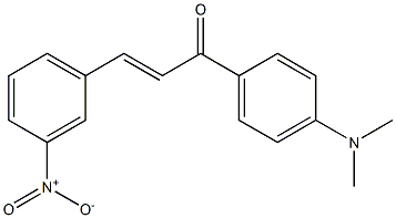 (E)-4'-Dimethylamino-3-nitrochalcone Struktur