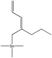 [(2Z)-2-Propyl-2,4-pentadienyl]trimethylstannane Struktur