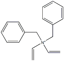 Diethenyldibenzylaminium Struktur