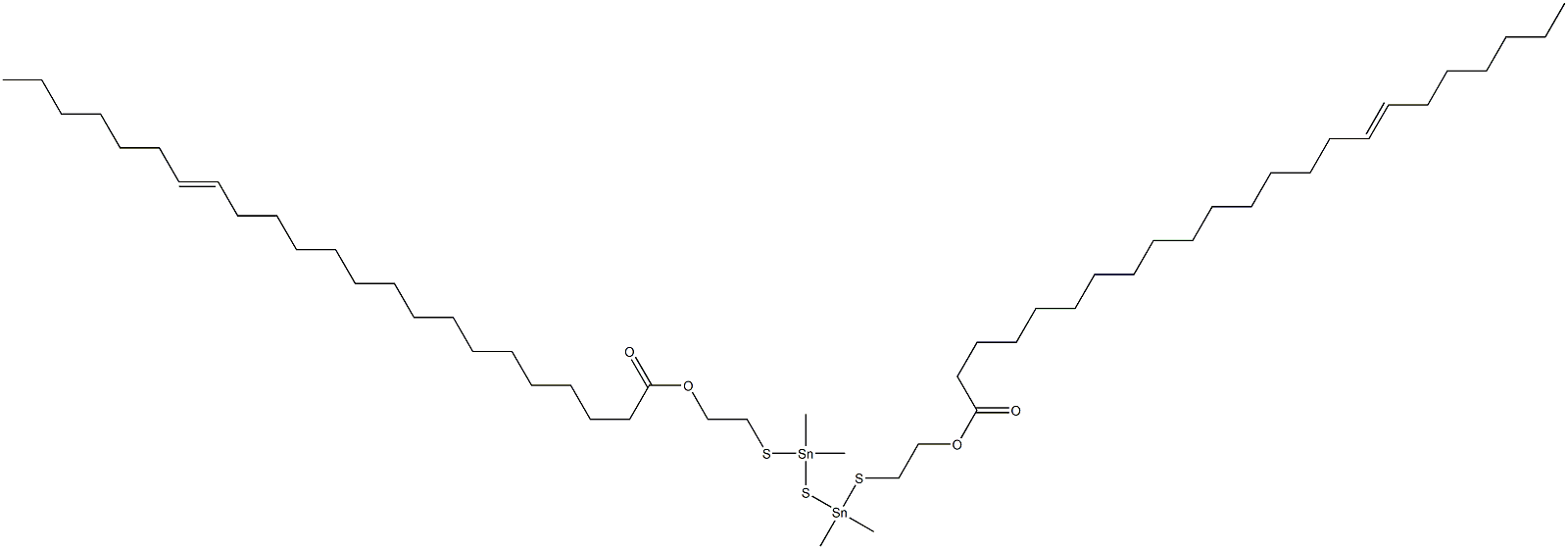 Bis[dimethyl[[2-(15-docosenylcarbonyloxy)ethyl]thio]stannyl] sulfide|