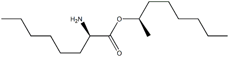 (R)-2-Aminooctanoic acid (R)-1-methylheptyl ester Struktur