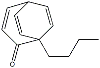 1-ブチルビシクロ[3.2.2]ノナ-3,6,8-トリエン-2-オン 化学構造式