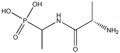 [1-(L-Alanylamino)ethyl]phosphonic acid Struktur