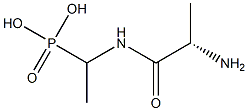 [1-(L-Alanylamino)ethyl]phosphonic acid Structure