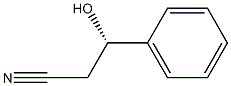 (S)-3-フェニル-3-ヒドロキシプロピオノニトリル 化学構造式
