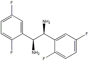 (1S,2S)-1,2-Bis(2,5-difluorophenyl)ethane-1,2-diamine Structure
