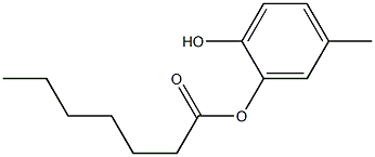 Heptanoic acid 2-hydroxy-5-methylphenyl ester 结构式