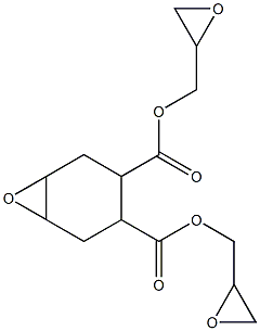 7-Oxabicyclo[4.1.0]heptane-3,4-dicarboxylic acid bis(oxiranylmethyl) ester Struktur