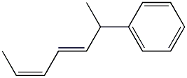 (2Z,4E)-6-フェニル-2,4-ヘプタジエン 化学構造式