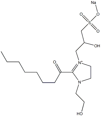 1-(2-Hydroxyethyl)-3-[2-hydroxy-3-(sodiooxysulfonyl)propyl]-2-octanoyl-2-imidazoline-3-ium
