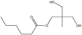 ヘキサン酸3-ヒドロキシ-2-(ヒドロキシメチル)-2-メチルプロピル 化学構造式