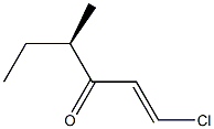 [R,(-)]-1-Chloro-4-methyl-1-hexene-3-one Struktur