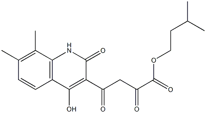 4-(4-Hydroxy-7,8-dimethyl-2-oxo-1,2-dihydroquinolin-3-yl)-2,4-dioxobutyric acid isopentyl ester
