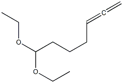 5,6-Heptadienal diethyl acetal 结构式