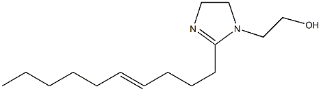 2-(4-Decenyl)-2-imidazoline-1-ethanol Struktur