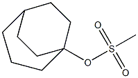 Methanesulfonic acid bicyclo[3.2.2]nonan-1-yl ester Struktur