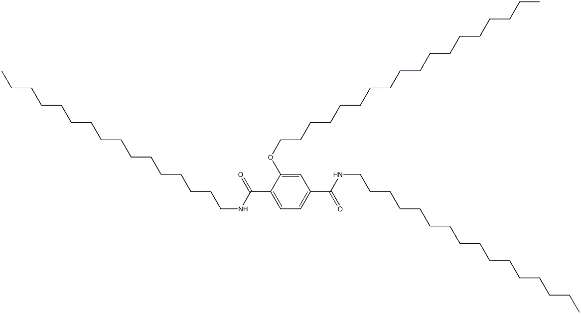 2-(Octadecyloxy)-N,N'-dihexadecylterephthalamide Structure