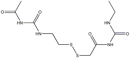 1-Acetyl-3-[2-[[(3-ethylureido)carbonylmethyl]dithio]ethyl]urea