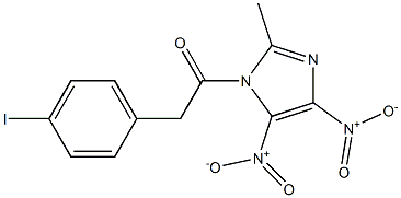  2-Methyl-4,5-dinitro-1-[2-(4-iodophenyl)-1-oxoethyl]-1H-imidazole