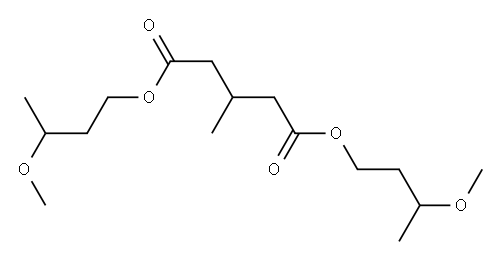 3-Methylglutaric acid bis(3-methoxybutyl) ester Structure