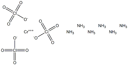 ヘキサアンミンクロム(III)ペルクロラート 化学構造式