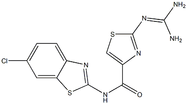 2-(Diaminomethyleneamino)-N-(6-chloro-2-benzothiazolyl)thiazole-4-carboxamide