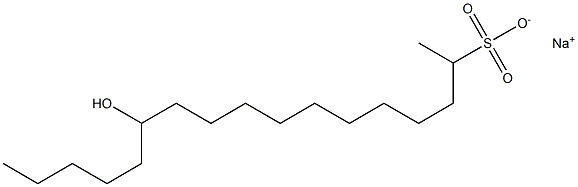12-Hydroxyheptadecane-2-sulfonic acid sodium salt