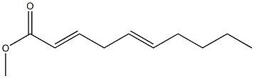 2,5-Decadienoic acid methyl ester Structure