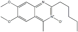 2-Pentyl-4-methyl-6,7-dimethoxyquinazoline 3-oxide Struktur